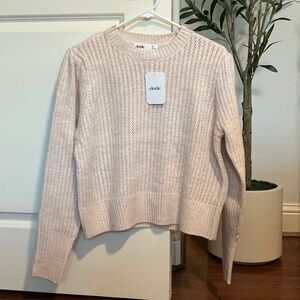 Elodie Soft Cream Crew Neck Sweater